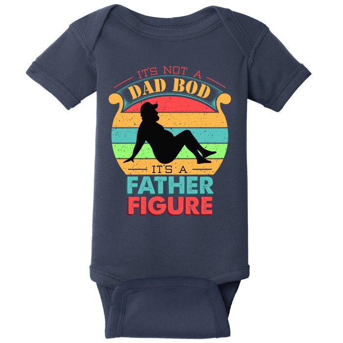 Its Not A Dad Bod Its A Father Figure Funny Fathers Day Baby Bodysuit