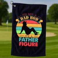 Its Not A Dad Bod Its A Father Figure Funny Fathers Day Golf Towel
