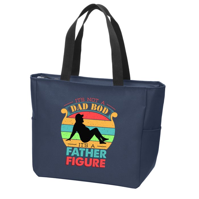 Its Not A Dad Bod Its A Father Figure Funny Fathers Day Zip Tote Bag