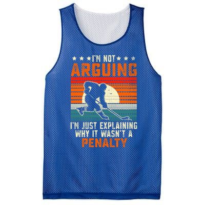 Im Not Arguing Hockey Player Retro Vintage Funny Ice Hockey Gift Mesh Reversible Basketball Jersey Tank