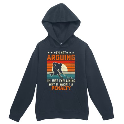 Im Not Arguing Hockey Player Retro Vintage Funny Ice Hockey Gift Urban Pullover Hoodie