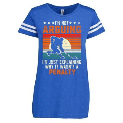 Im Not Arguing Hockey Player Retro Vintage Funny Ice Hockey Gift Enza Ladies Jersey Football T-Shirt