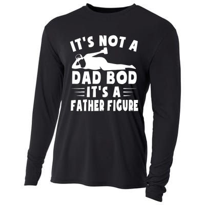 It's Not A Dad Bod It's A Father Figure Father's Day Funny Cooling Performance Long Sleeve Crew