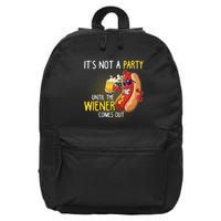 ItS Not A Party Until The Weiner Comes Out 16 in Basic Backpack