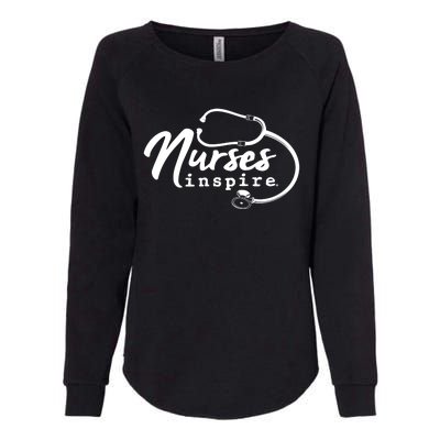 Inspire Nurse Appreciation Rn Health Care Meaningful Gift Womens California Wash Sweatshirt