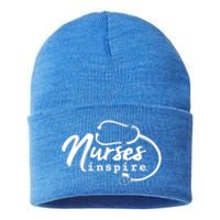 Inspire Nurse Appreciation Rn Health Care Meaningful Gift Sustainable Knit Beanie