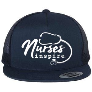 Inspire Nurse Appreciation Rn Health Care Meaningful Gift Flat Bill Trucker Hat