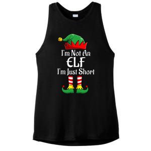 I'm Not An Elf Im Just Short Funny Christmas Matching Family  Ladies PosiCharge Tri-Blend Wicking Tank