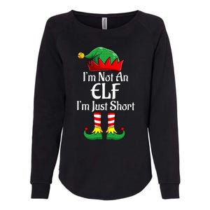 I'm Not An Elf Im Just Short Funny Christmas Matching Family  Womens California Wash Sweatshirt