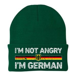 IM Not Angry IM German Germany Flag Funny Humor Knit Cap Winter Beanie