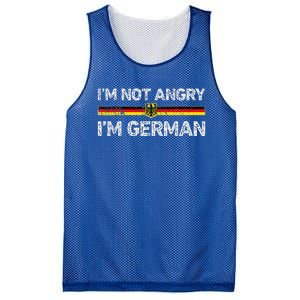 IM Not Angry IM German Germany Flag Funny Humor Mesh Reversible Basketball Jersey Tank