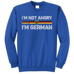 IM Not Angry IM German Germany Flag Funny Humor Tall Sweatshirt