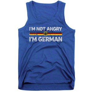 IM Not Angry IM German Germany Flag Funny Humor Tank Top