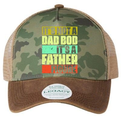 Its Not A Dad Bod Its A Father Figure Funny Vintage Legacy Tie Dye Trucker Hat