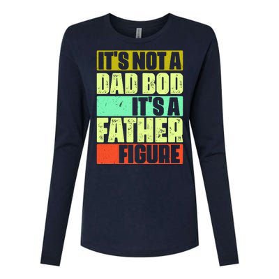 Its Not A Dad Bod Its A Father Figure Funny Vintage Womens Cotton Relaxed Long Sleeve T-Shirt