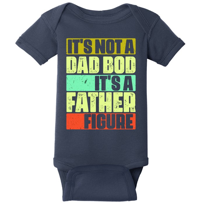 Its Not A Dad Bod Its A Father Figure Funny Vintage Baby Bodysuit