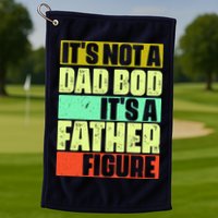 Its Not A Dad Bod Its A Father Figure Funny Vintage Golf Towel