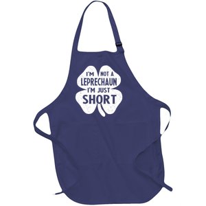 I'm Not A Leprechaun I'm Just Short St Patrick's Day Funny Full-Length Apron With Pockets