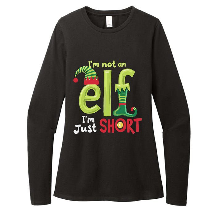 IM Not An Elf Im Just Short Funny Christmas Matching Family Womens CVC Long Sleeve Shirt