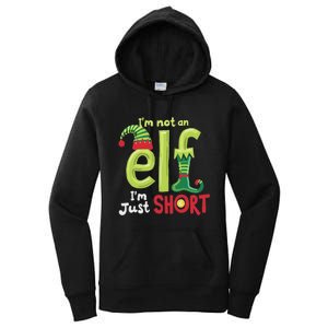 IM Not An Elf Im Just Short Funny Christmas Matching Family Women's Pullover Hoodie