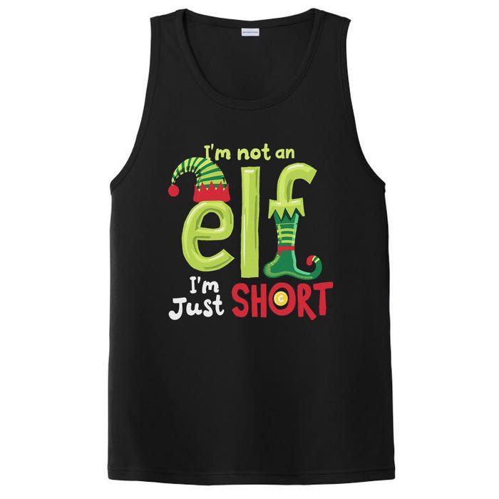 IM Not An Elf Im Just Short Funny Christmas Matching Family PosiCharge Competitor Tank