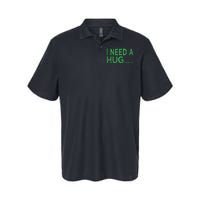 I Need A Huge Bong Hit Funny Weed Joke Softstyle Adult Sport Polo