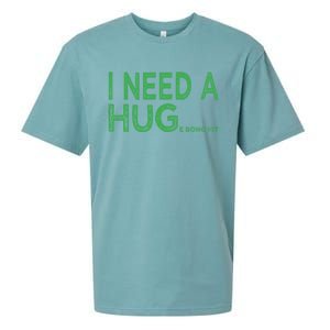 I Need A Huge Bong Hit Funny Weed Joke Sueded Cloud Jersey T-Shirt