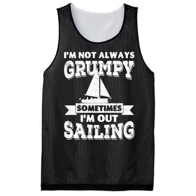 IM Not Always Grumpy Sometimes IM Out Sailing Mesh Reversible Basketball Jersey Tank