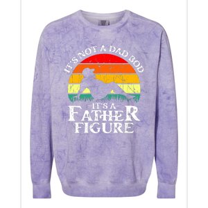 Its Not A Dad Bod Its A Father Figure Funny Sexy Colorblast Crewneck Sweatshirt