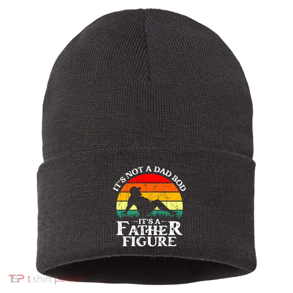 Its Not A Dad Bod Its A Father Figure Funny Sexy Sustainable Knit Beanie