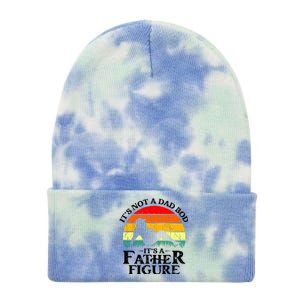 Its Not A Dad Bod Its A Father Figure Funny Sexy Tie Dye 12in Knit Beanie