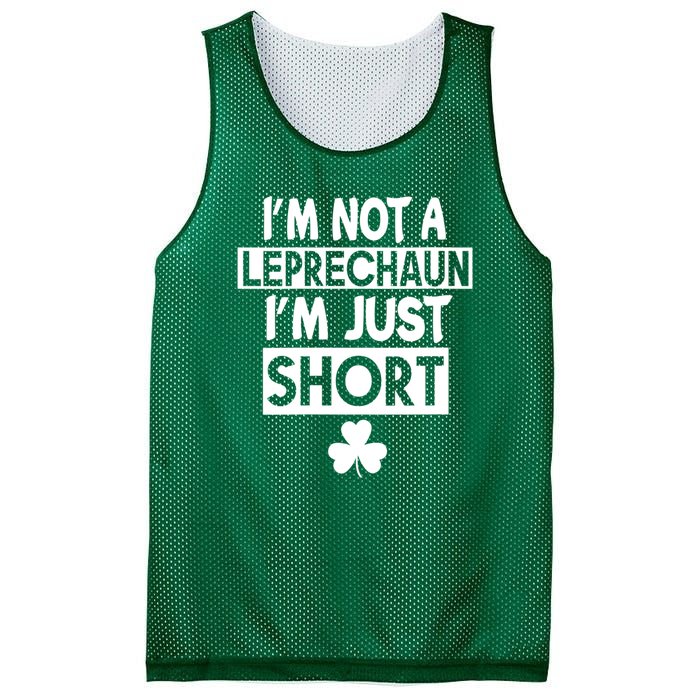 I'm Not A Leprechaun I'm Just Short St Patrick's Day Funny Mesh Reversible Basketball Jersey Tank