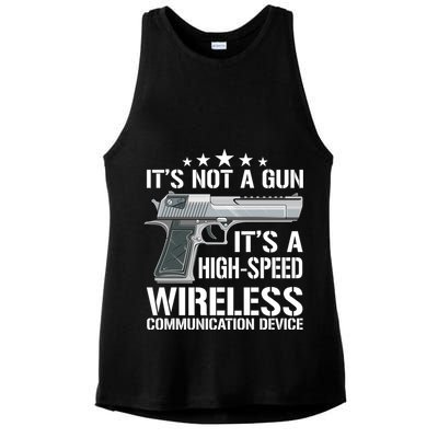 Its Not A Gun Meme Funny Its Not A Gun Gift Ladies PosiCharge Tri-Blend Wicking Tank
