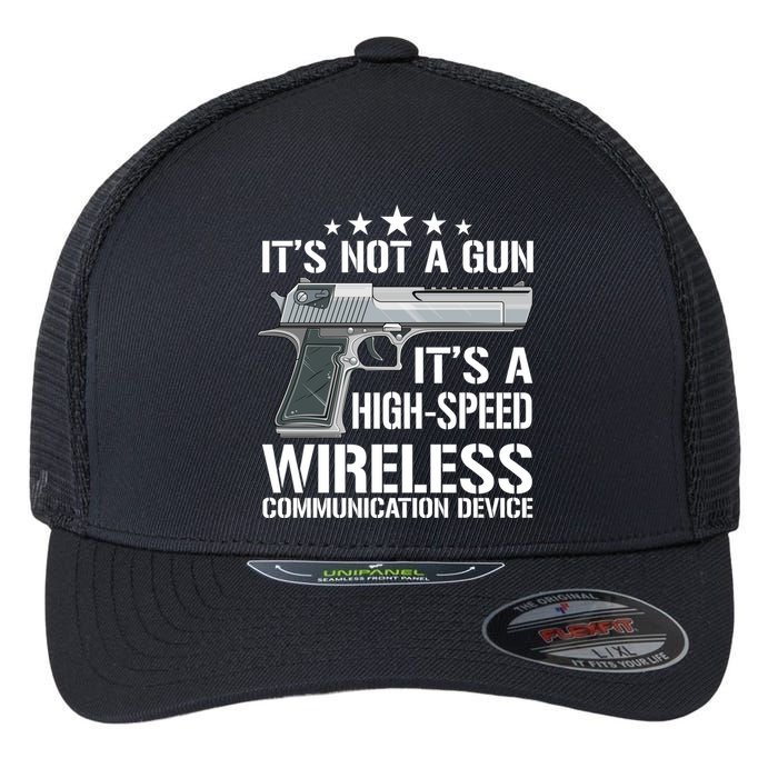 Its Not A Gun Meme Funny Its Not A Gun Gift Flexfit Unipanel Trucker Cap