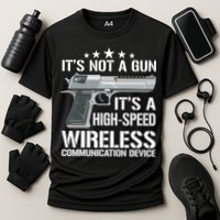 Its Not A Gun Meme Funny Its Not A Gun Gift Cooling Performance Crew T-Shirt