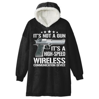 Its Not A Gun Meme Funny Its Not A Gun Gift Hooded Wearable Blanket