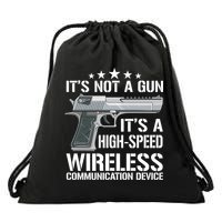 Its Not A Gun Meme Funny Its Not A Gun Gift Drawstring Bag