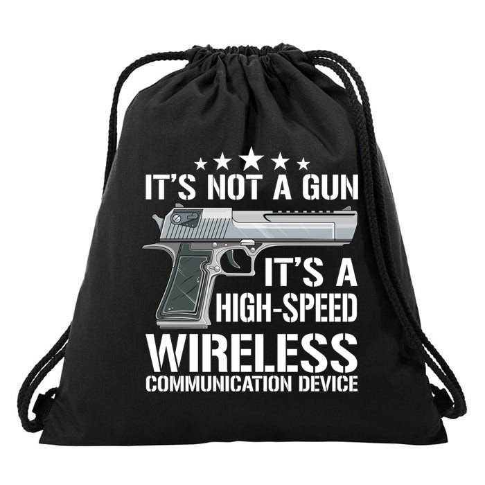 Its Not A Gun Meme Funny Its Not A Gun Gift Drawstring Bag
