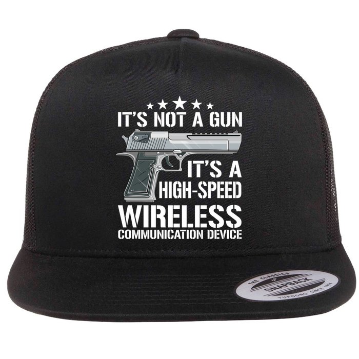 Its Not A Gun Meme Funny Its Not A Gun Gift Flat Bill Trucker Hat