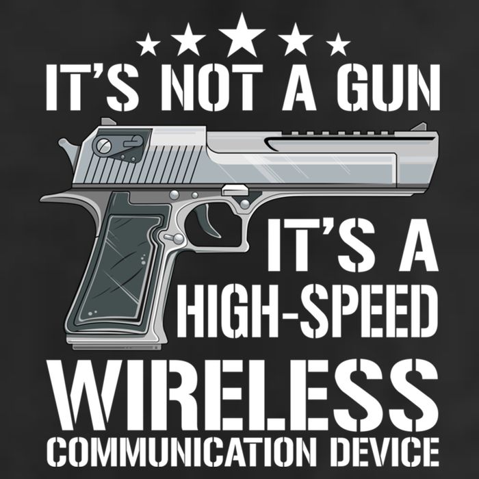 Its Not A Gun Meme Funny Its Not A Gun Gift Large Microfiber Waffle Golf Towel
