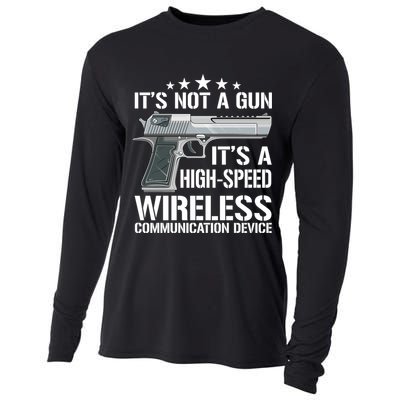 Its Not A Gun Meme Funny Its Not A Gun Gift Cooling Performance Long Sleeve Crew