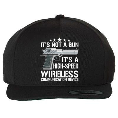 Its Not A Gun Meme Funny Its Not A Gun Gift Wool Snapback Cap