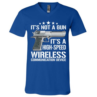 Its Not A Gun Meme Funny Its Not A Gun Gift V-Neck T-Shirt