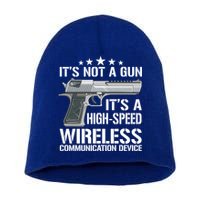 Its Not A Gun Meme Funny Its Not A Gun Gift Short Acrylic Beanie
