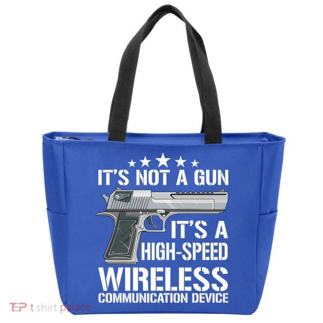 Its Not A Gun Meme Funny Its Not A Gun Gift Zip Tote Bag