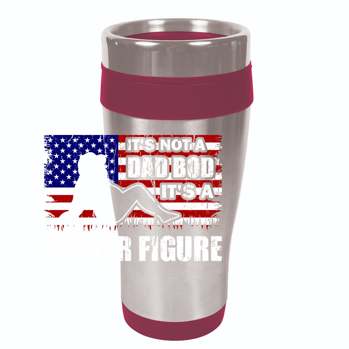 Its Not A Dad Bod Its A Father Figure Funny USA Sexy 15oz Campfire Ceramic Mug