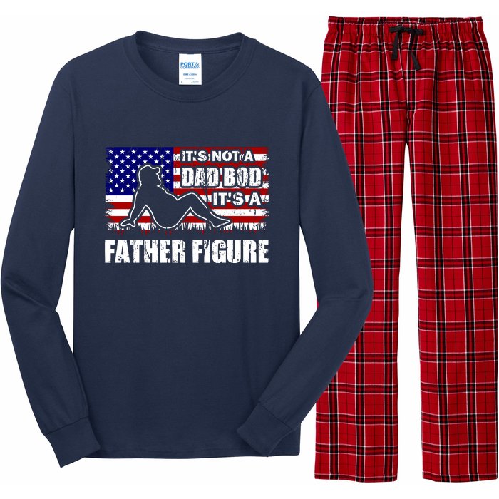 Its Not A Dad Bod Its A Father Figure Funny USA Sexy Long Sleeve Pajama Set