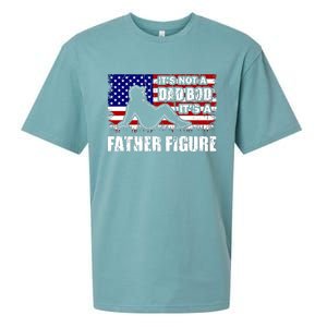 Its Not A Dad Bod Its A Father Figure Funny USA Sexy Sueded Cloud Jersey T-Shirt