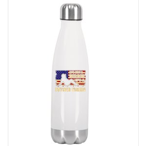 Its Not A Dad Bod Its A Father Figure Funny USA Sexy Stainless Steel Insulated Water Bottle