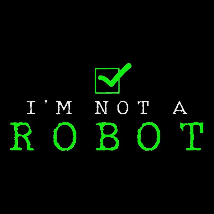 IM Not A Robot Funny Computer Nerd Geek Ai Gift V-Neck T-Shirt